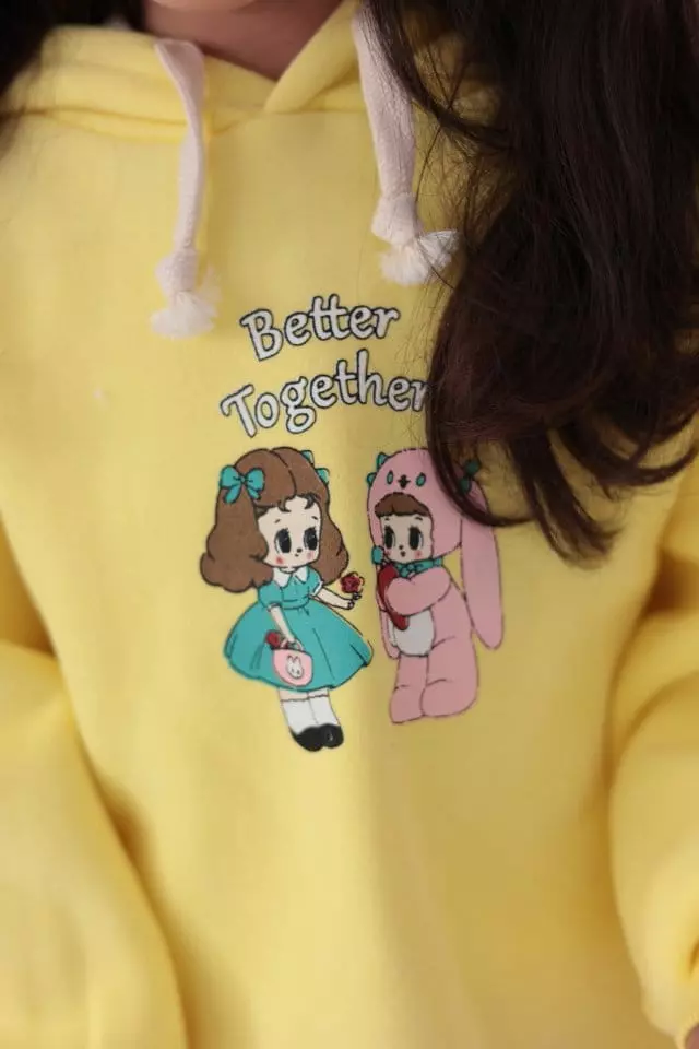 Dalla - Korean Children Fashion - #toddlerclothing - Rabbit Girl Hoody Tee - 6