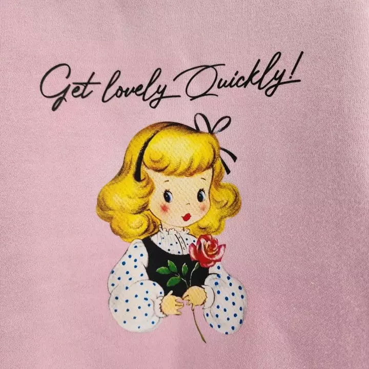 Dalla - Korean Children Fashion - #toddlerclothing - Rose Girl Sweatshirt - 5