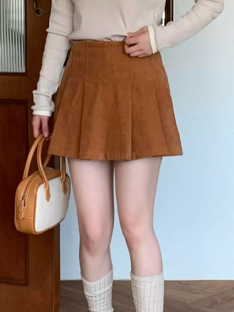 Dawning - Korean Women Fashion - #momslook - Wrinkle Skirt