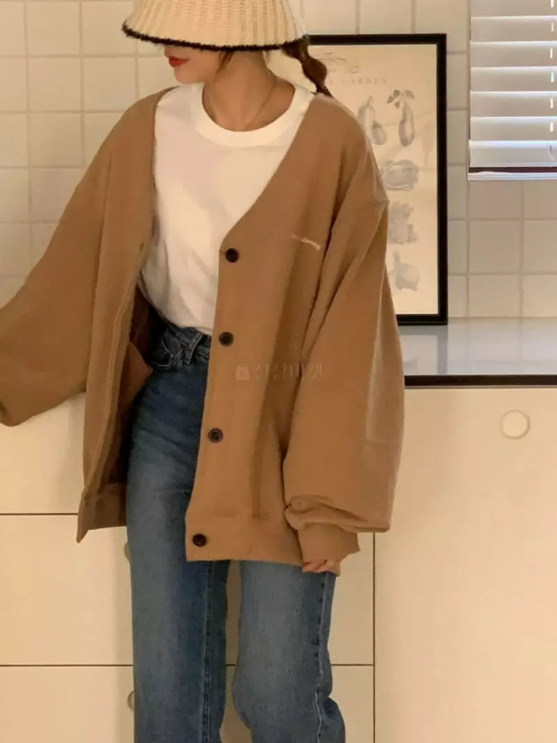 Dawning - Korean Women Fashion - #momslook - Button Embroidery Cardigan - 5