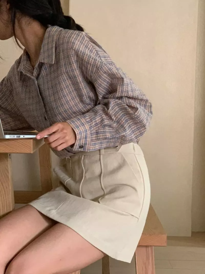Dawning - Korean Women Fashion - #momslook - Low M ini Skirt - 2