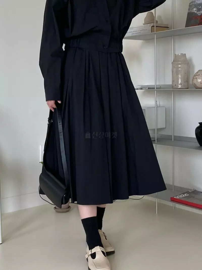 Dawning - Korean Women Fashion - #womensfashion - Nomal Wrinkle Skirt - 3