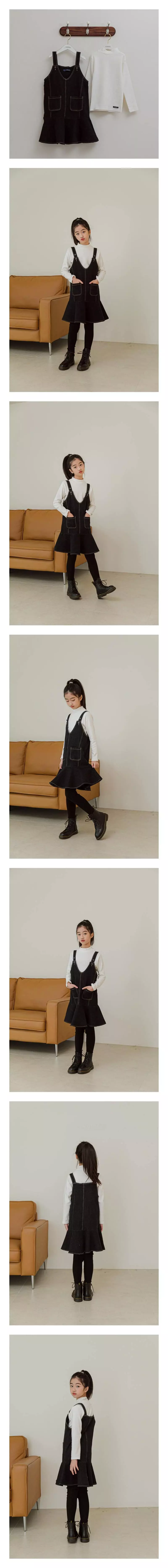 Dawon - Korean Junior Fashion - #prettylittlegirls - Denim Jumper Skirt
