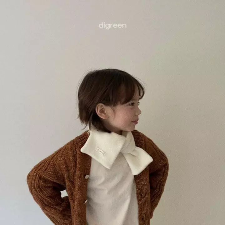 Digreen - Korean Children Fashion - #prettylittlegirls - Cream Scarf - 4