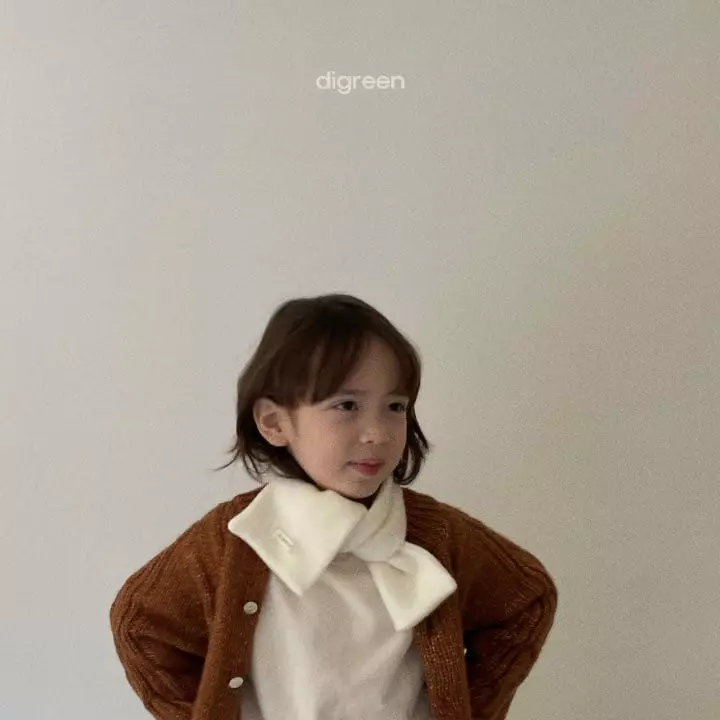 Digreen - Korean Children Fashion - #childofig - Cream Scarf - 5
