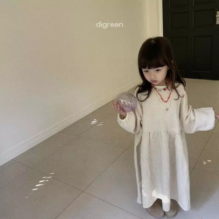 Digreen - Korean Children Fashion - #childofig - Heart One-piece - 2