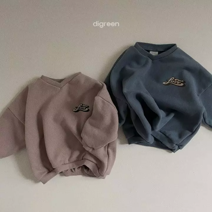 Digreen - Korean Children Fashion - #childofig - Love V Sweatshirt