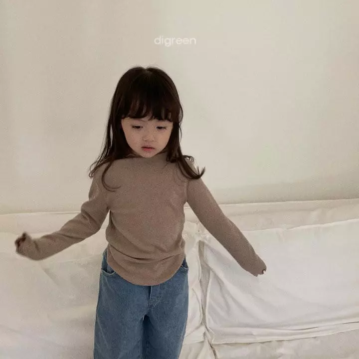 Digreen - Korean Children Fashion - #childofig - Nalnal Turtleneck Tee - 3