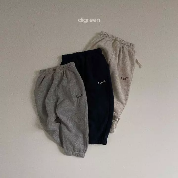 Digreen - Korean Children Fashion - #childrensboutique - Love Pants