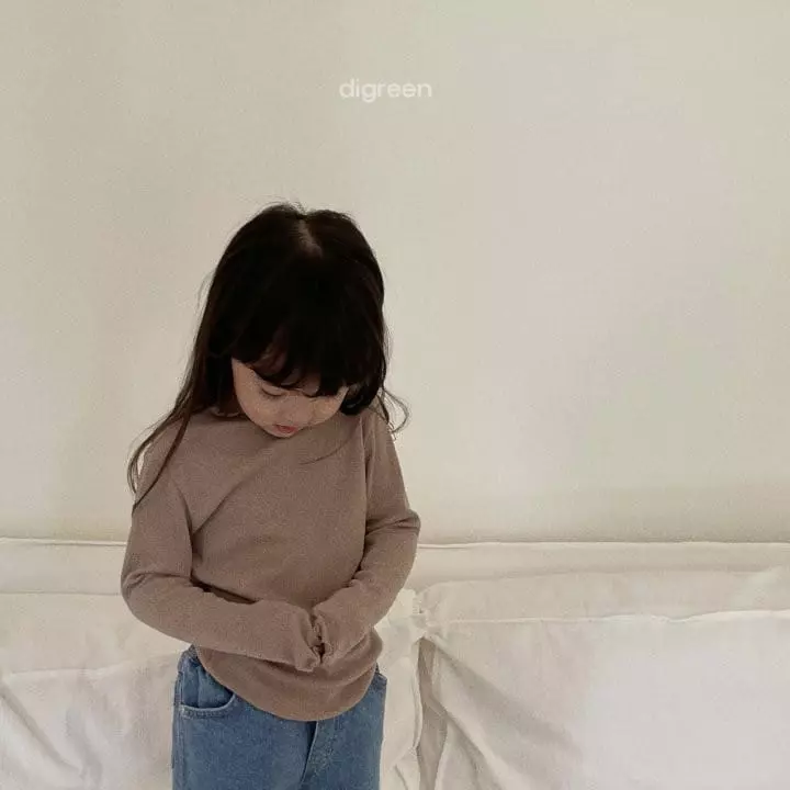 Digreen - Korean Children Fashion - #childofig - Nalnal Turtleneck Tee - 4