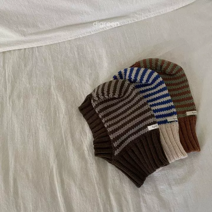 Digreen - Korean Children Fashion - #designkidswear - Stripes Baraclava