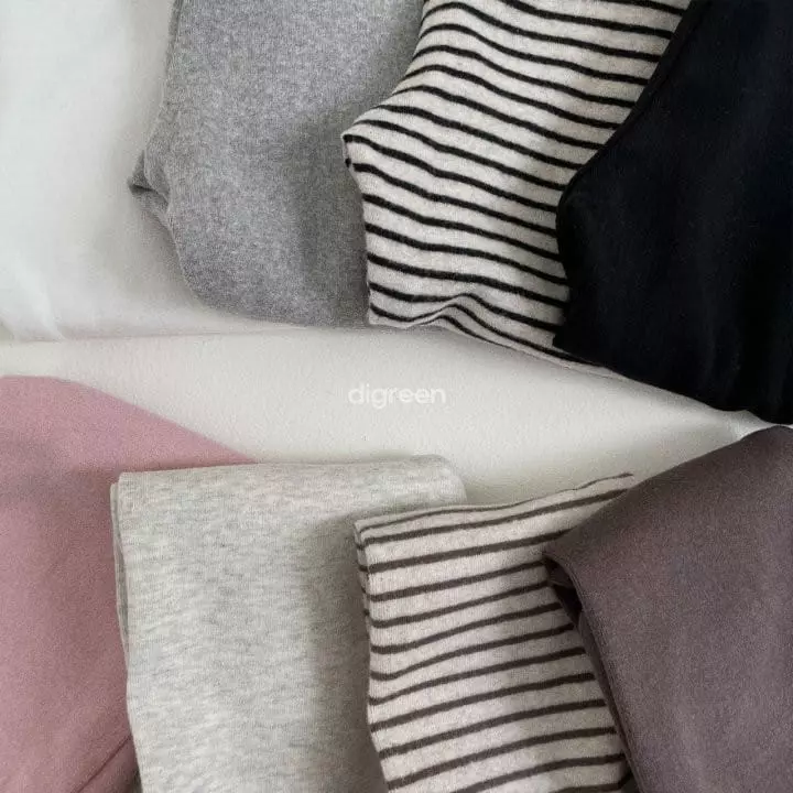 Digreen - Korean Children Fashion - #discoveringself - Maple Stripes Leggings - 11