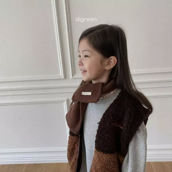 Digreen - Korean Children Fashion - #fashionkids - Cream Scarf - 9