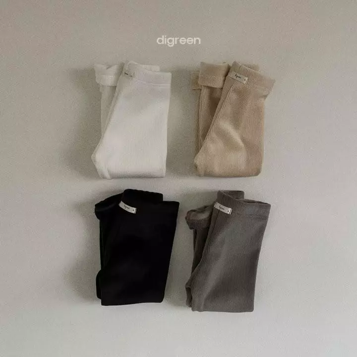 Digreen - Korean Children Fashion - #fashionkids - T Rib Leggings - 12
