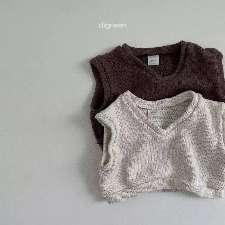Digreen - Korean Children Fashion - #fashionkids - Crop Knit Vest