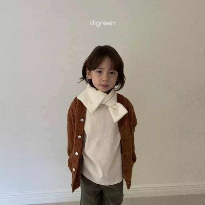 Digreen - Korean Children Fashion - #kidsshorts - Cream Scarf - 10