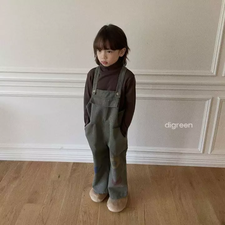Digreen - Korean Children Fashion - #kidsshorts - Eyelet Turtleneck Tee - 3