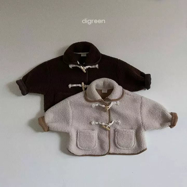 Digreen - Korean Children Fashion - #kidsshorts - Teddy Musthang Jacket