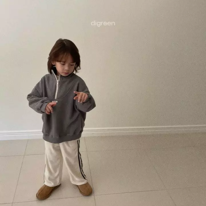 Digreen - Korean Children Fashion - #kidsshorts - Fleece Zip-up - 12