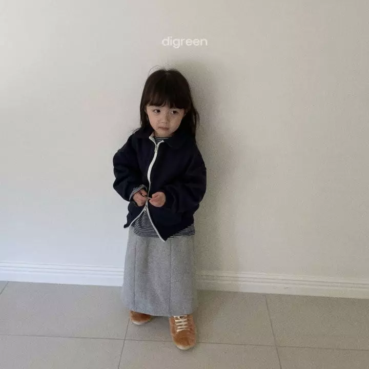 Digreen - Korean Children Fashion - #kidsshorts - Winter Stripes Tee - 6