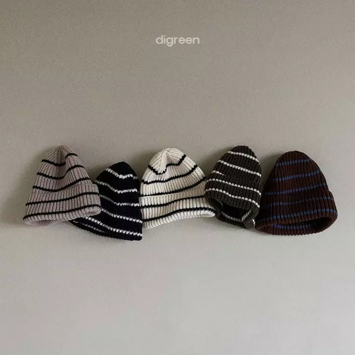 Digreen - Korean Children Fashion - #kidsshorts - Stripes Beanie