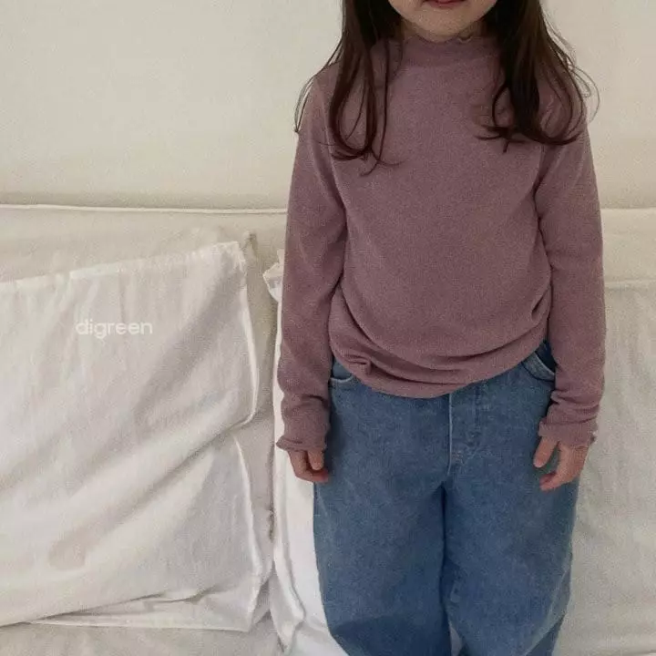 Digreen - Korean Children Fashion - #kidsstore - Nalnal Turtleneck Tee - 9