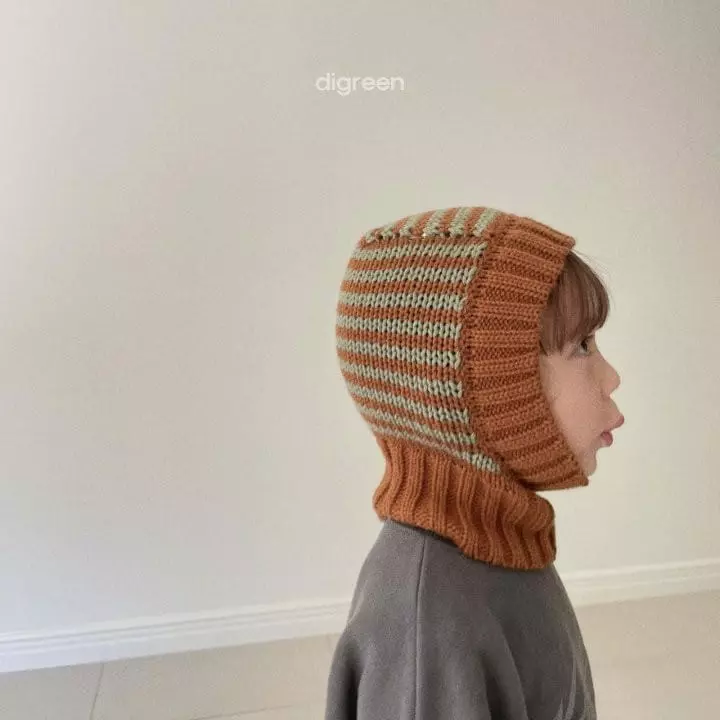 Digreen - Korean Children Fashion - #kidsstore - Stripes Baraclava - 5