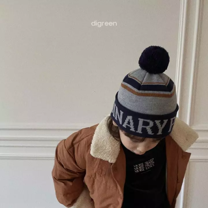 Digreen - Korean Children Fashion - #kidsstore - Lettering Beanie - 3