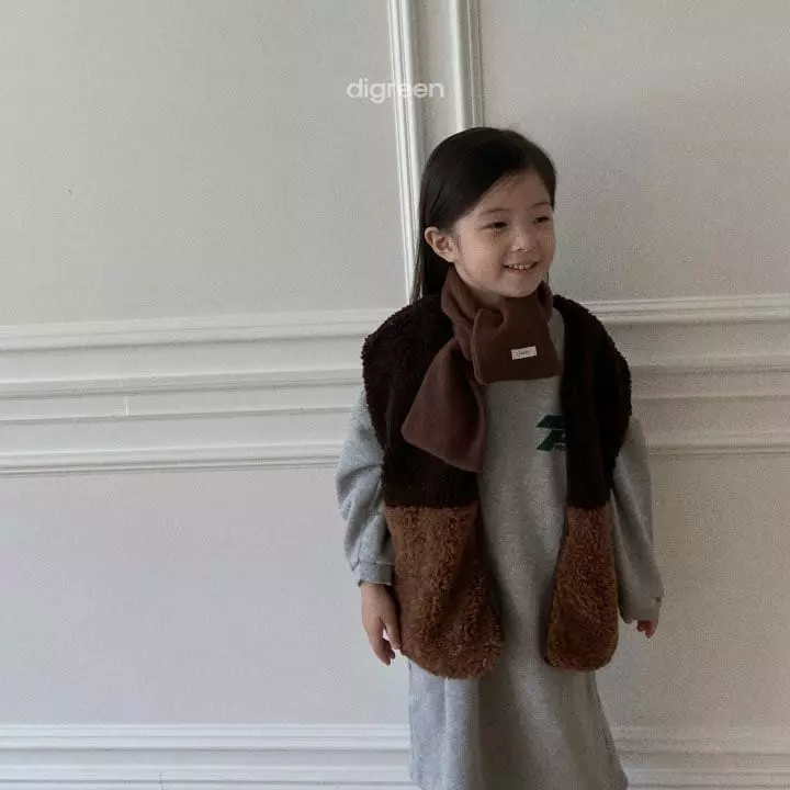 Digreen - Korean Children Fashion - #kidzfashiontrend - Cream Scarf - 12
