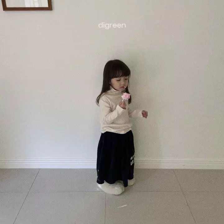 Digreen - Korean Children Fashion - #kidzfashiontrend - Eyelet Turtleneck Tee - 5