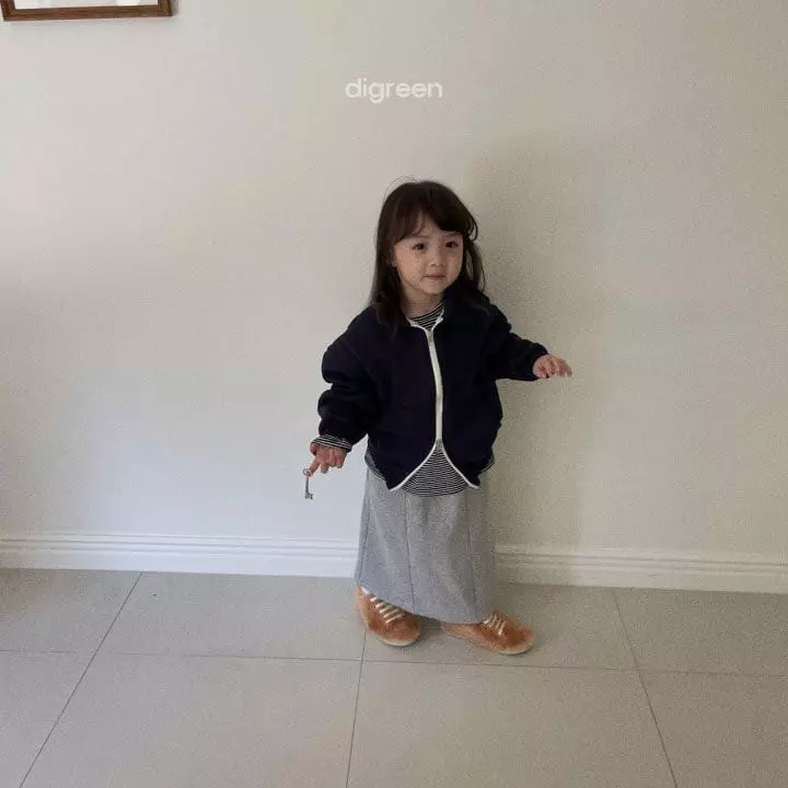 Digreen - Korean Children Fashion - #kidzfashiontrend - Winter Stripes Tee - 8