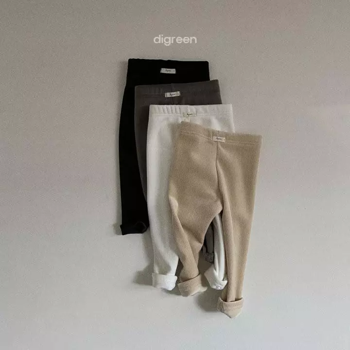 Digreen - Korean Children Fashion - #littlefashionista - T Rib Leggings