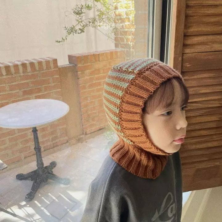 Digreen - Korean Children Fashion - #littlefashionista - Stripes Baraclava - 8