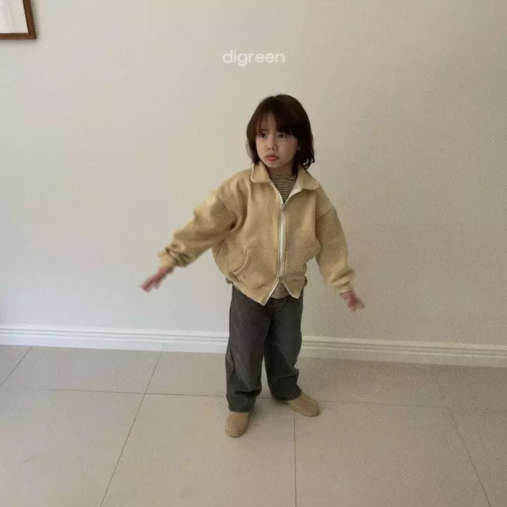 Digreen - Korean Children Fashion - #magicofchildhood - Antre Collar Zip-up - 4