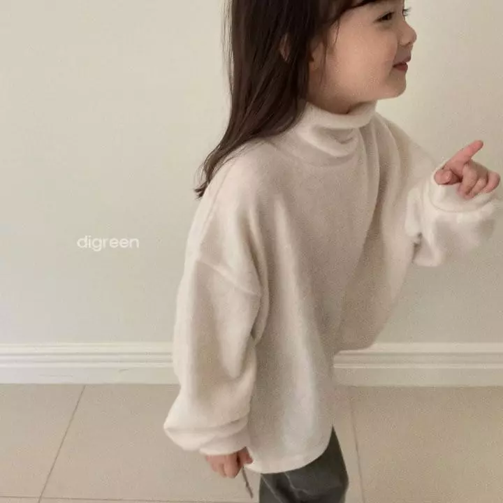 Digreen - Korean Children Fashion - #minifashionista - Loose Turtleneck Tee - 3