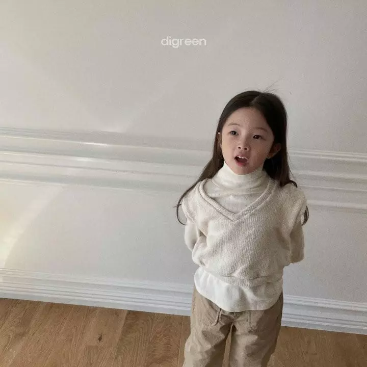 Digreen - Korean Children Fashion - #minifashionista - Eyelet Turtleneck Tee - 9