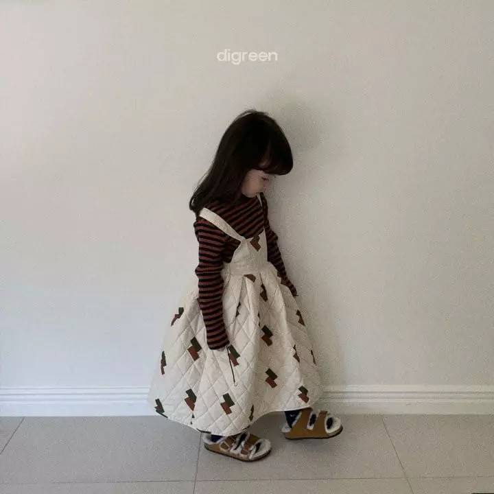 Digreen - Korean Children Fashion - #prettylittlegirls - Eyelet Stripes Turtleneck Tee - 11