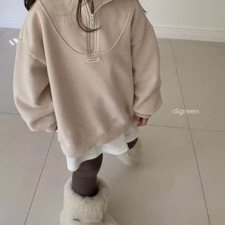 Digreen - Korean Children Fashion - #prettylittlegirls - Fleece Zip-up - 3