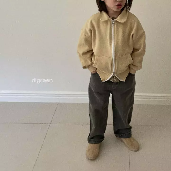 Digreen - Korean Children Fashion - #stylishchildhood - Antre Collar Zip-up - 8