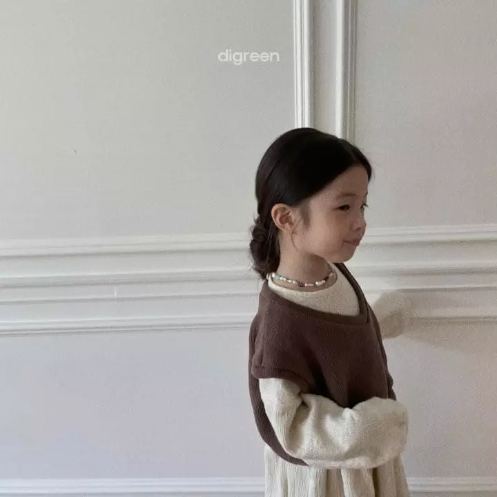 Digreen - Korean Children Fashion - #stylishchildhood - Crop Knit Vest - 12