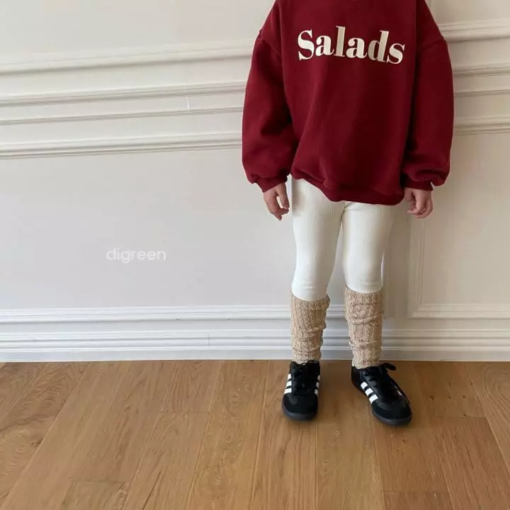 Digreen - Korean Children Fashion - #todddlerfashion - T Rib Leggings - 5