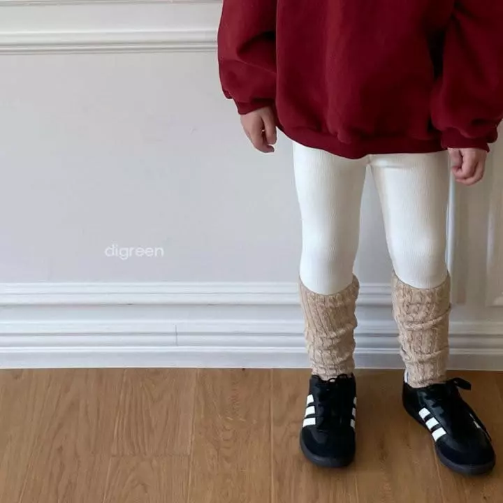 Digreen - Korean Children Fashion - #toddlerclothing - T Rib Leggings - 6
