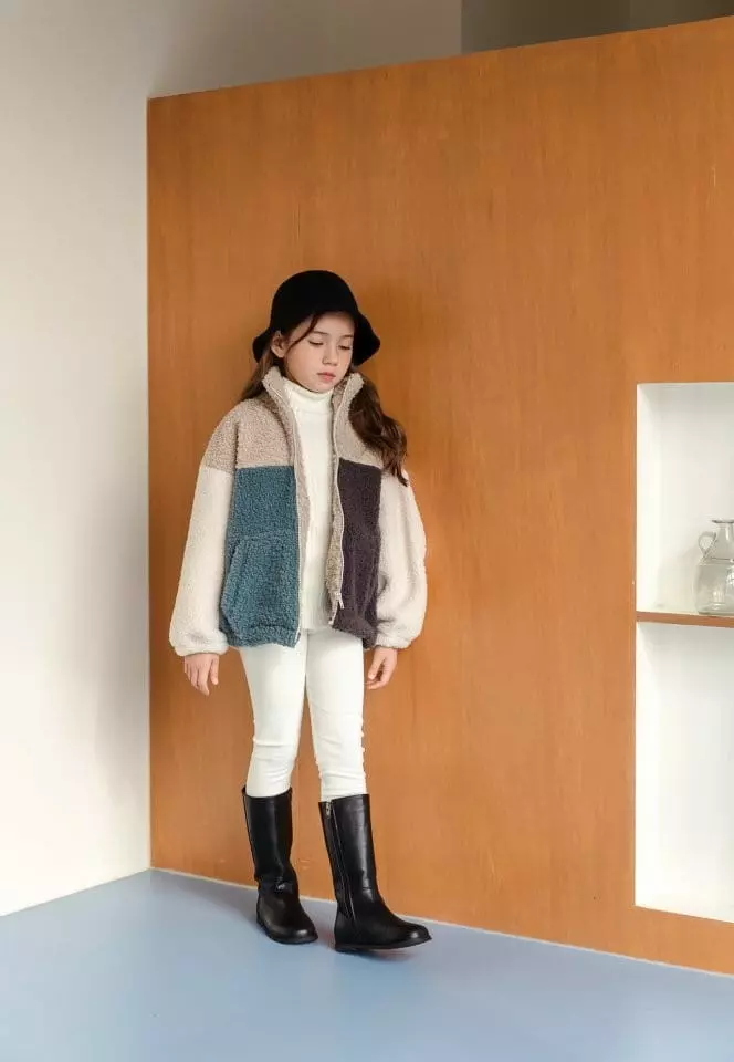 Dore Dore - Korean Children Fashion - #childofig - Cozy Color Zip-up Jacket - 6