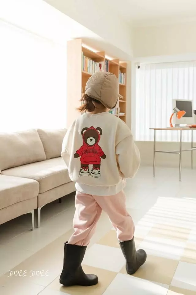 Dore Dore - Korean Children Fashion - #childofig - Hoody Bear Sweatshirt - 3