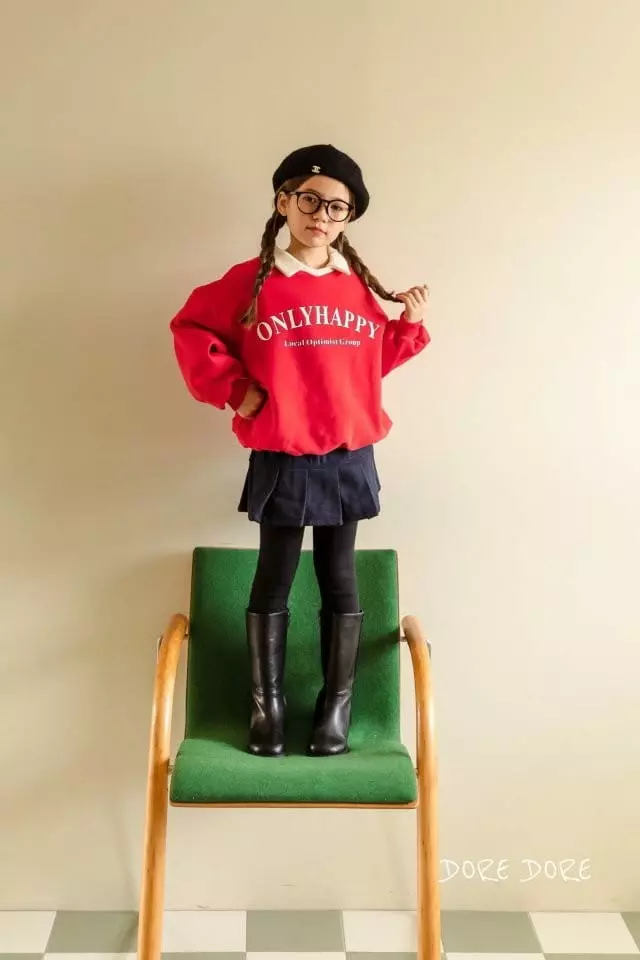 Dore Dore - Korean Children Fashion - #childofig - Only Collar Sweatshirt - 2