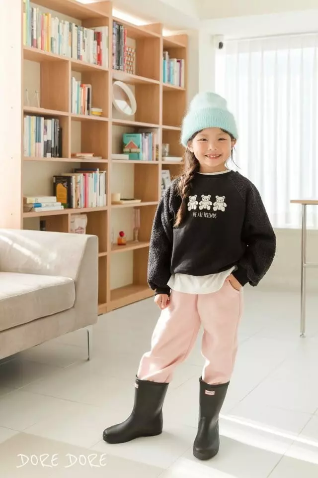 Dore Dore - Korean Children Fashion - #childofig - Bear Raglan Sweatshirt