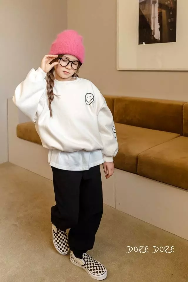 Dore Dore - Korean Children Fashion - #childrensboutique - Happy 3 Smile Sweatshirt - 2