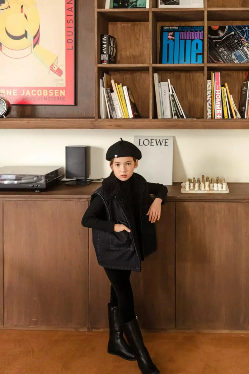 Dore Dore - Korean Children Fashion - #childrensboutique - Rib Veloure Leggings - 10