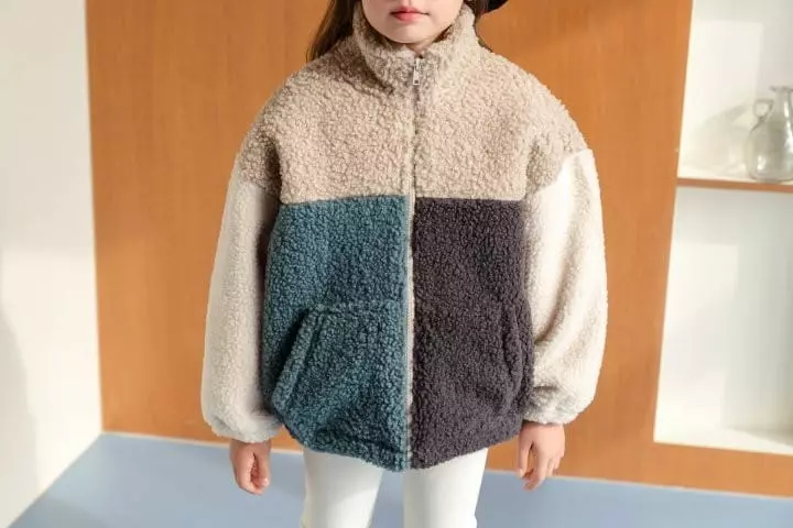 Dore Dore - Korean Children Fashion - #designkidswear - Cozy Color Zip-up Jacket - 8