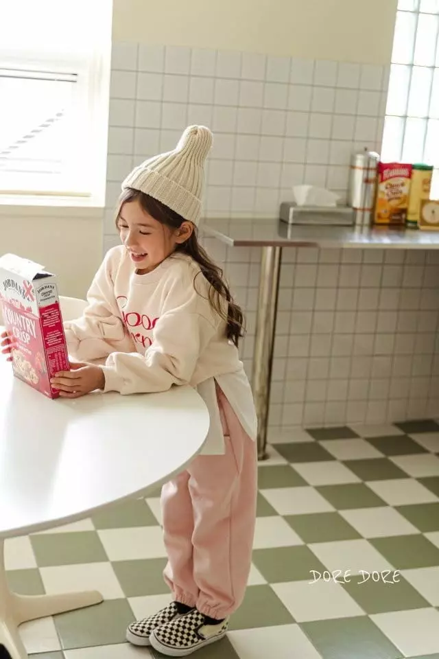 Dore Dore - Korean Children Fashion - #designkidswear - Good Afternoon Unbal Sweatshirt - 3